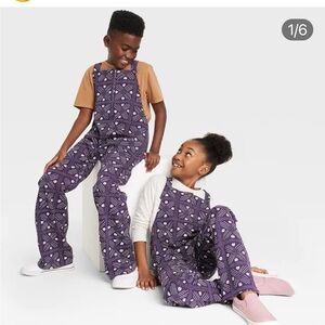 Ade +Ayo kids overalls romper with coffee bean print in navy large